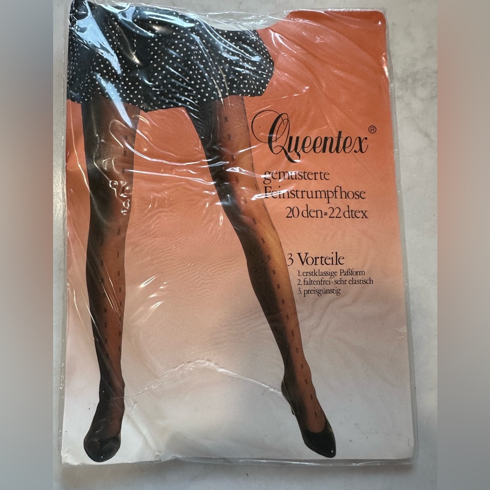 Queentex Vintage Patterned Tights
